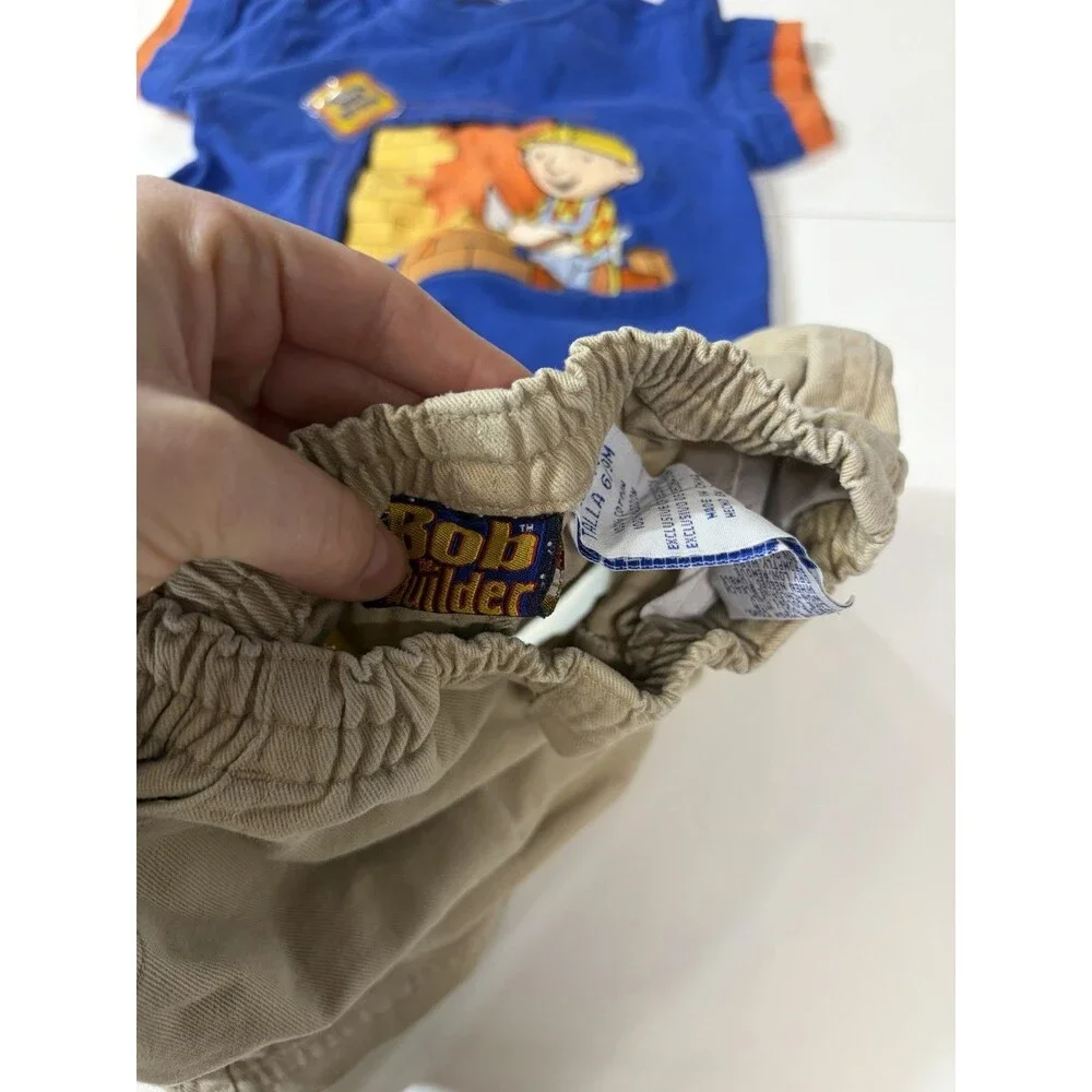 Vintage Bob the Builder 2-Piece Graphic T-Shirt & Shorts Set 6-9 Months